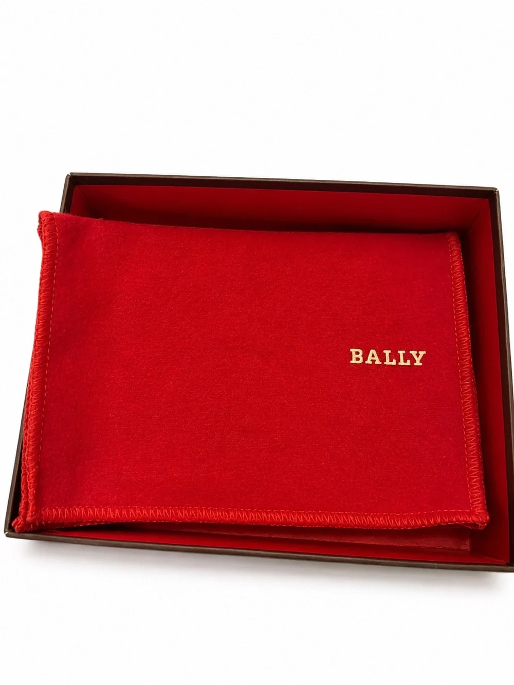 Bally Navy Leather Compact Wallet